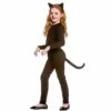 Girls Black Cat Suit Costume Fancy Dress Kitty Tail Ears -Snazaroo Sales EG 3641 1600 1 16267.1568363102.1100.1100