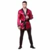 Mens Hollywood Bachelor Costume Red Smoking Jacket Robe Stag Night -Snazaroo Sales EM 3273 opt