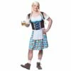 Mens Funny Bavarian Beer Girl Costume Dress Apron Stag Night -Snazaroo Sales EM 3280 opt
