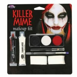 Killer Mime Makeup Kit Blood Latex Halloween Fancy Dress