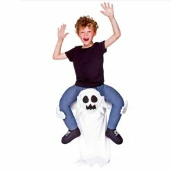 Kids Carry Me Ghost Costume Fancy Dress Halloween 8-10 Years