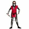 Skeleton Ninja Kids Red Black Suit Bones Fancy Dress Costume -Snazaroo Sales HB 6556 1600 1 13021.1568360906.1100.1100