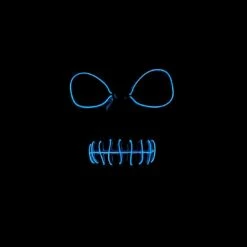 Deluxe Grim Reaper Costume Light Up Mask Adults Fancy Dress -Snazaroo Sales HM 5556 mask 49084.1571917527.1100.1100