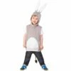 Childs Donkey Hooded Tabard Kids Animal Fancy Dress Age 3-5
