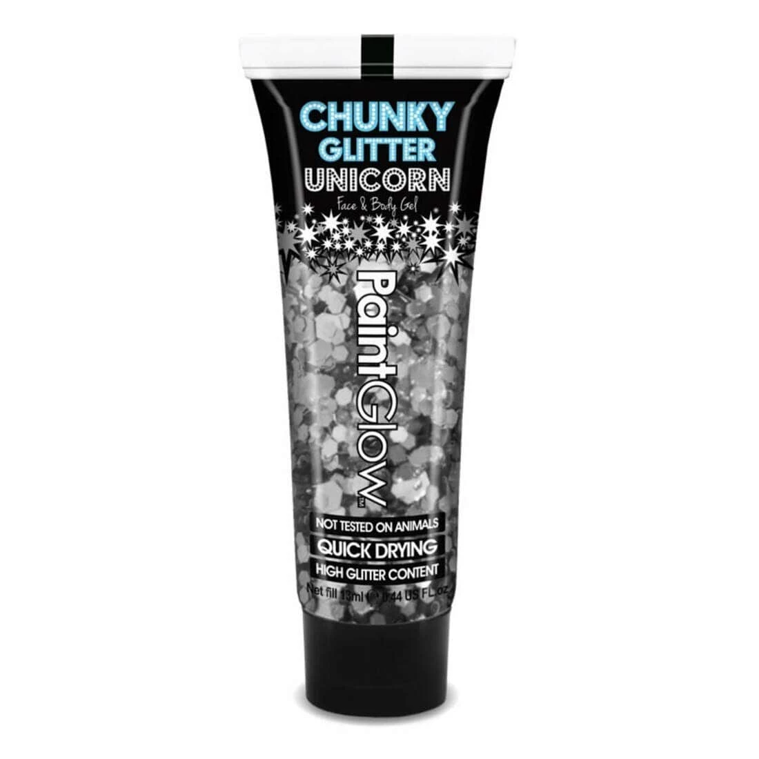 PaintGlow Chunky Glitter Face & Body Gel Quick Dry 13ml 3 PaintGlow Chunky Glitter Face & Body Gel Quick Dry 13ml