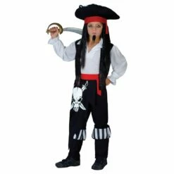 Boys Captain Blackheart Caribbean Pirate Halloween Costume