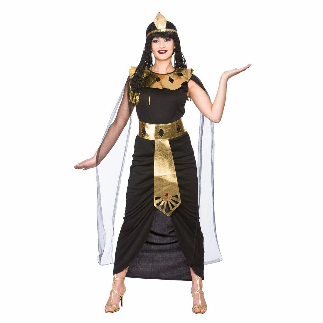 Womens Charming Cleopatra Fancy Dress Halloween Costume 3 Womens Charming Cleopatra Fancy Dress Halloween Costume