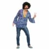 Mens Funky Hippie Groovy Shirt Fancy Dress Halloween Costume -Snazaroo Sales WKDEM 3224 1600 1 33499.1496908409.1100.1100