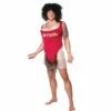 Adults Scary Mary Lifeguard Funny Fancy Dress Up Party Costume