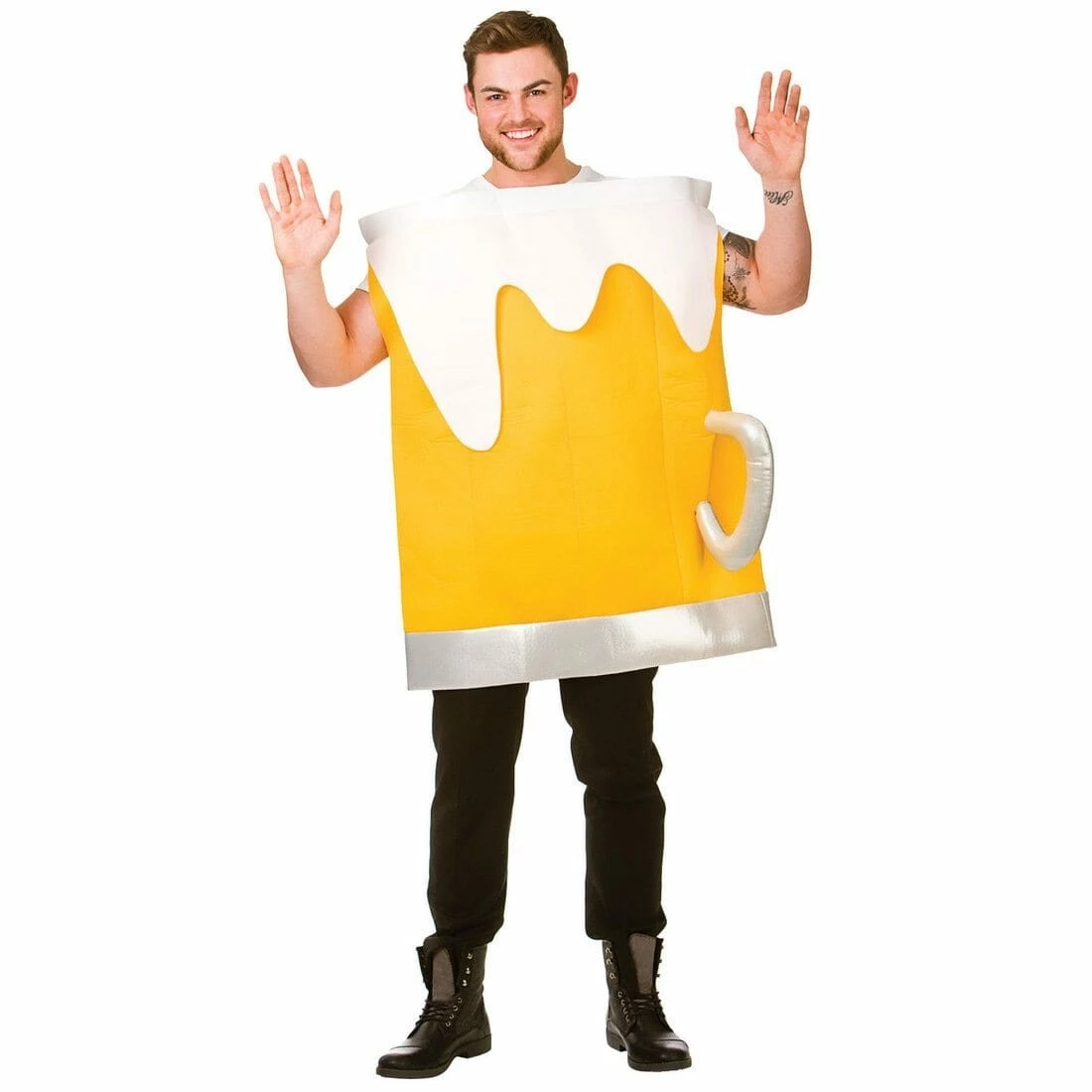 Adults Beer Mug Funny Fancy Dress Halloween Stag Party Fun Costume 3 Adults Beer Mug Funny Fancy Dress Halloween Stag Party Fun Costume