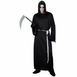 Mens Grim Reaper Halloween Party Fancy Dress Costume