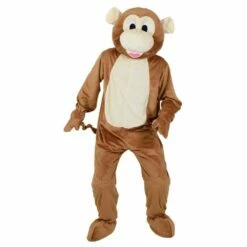 Cheeky Brown Monkey Mascot Fancy Dress Halloween Costume