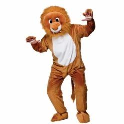 Leo The Lion Brown Full Body Animal Party Mascot Costume