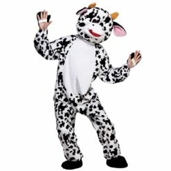 Daisy The Cow Full Body Mascot Farm Fancy Dress Costume