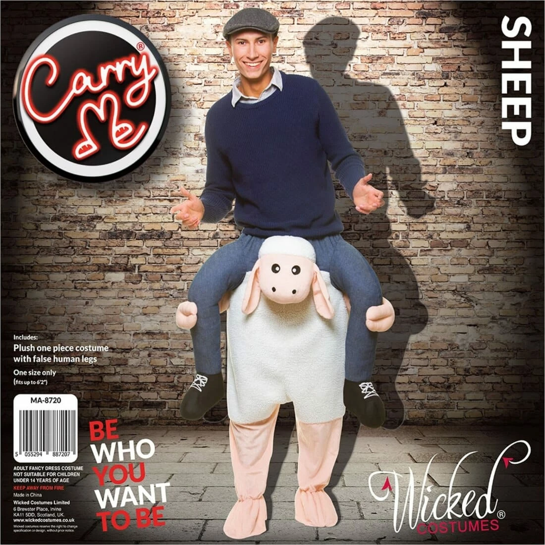 Adults Carry Me Sheep Costume Halloween Fancy Dress 4 Adults Carry Me Sheep Costume Halloween Fancy Dress - Image 2