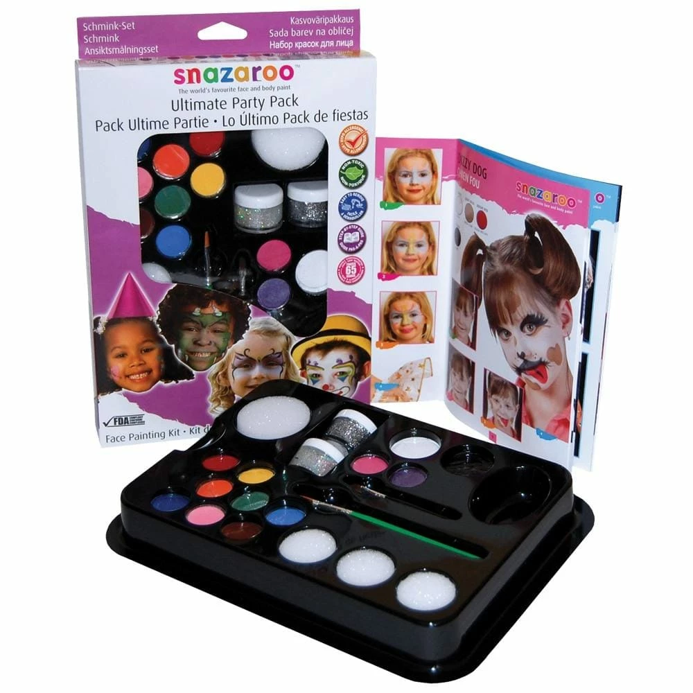 Ultimate Party Pack Party Snazaroo Face Paint & Makeup Kit 3 Ultimate Party Pack Party Snazaroo Face Paint & Makeup Kit