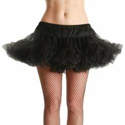 Black 12inch Ruffle Tutu Ballet Skirt Fancy Dress Halloween